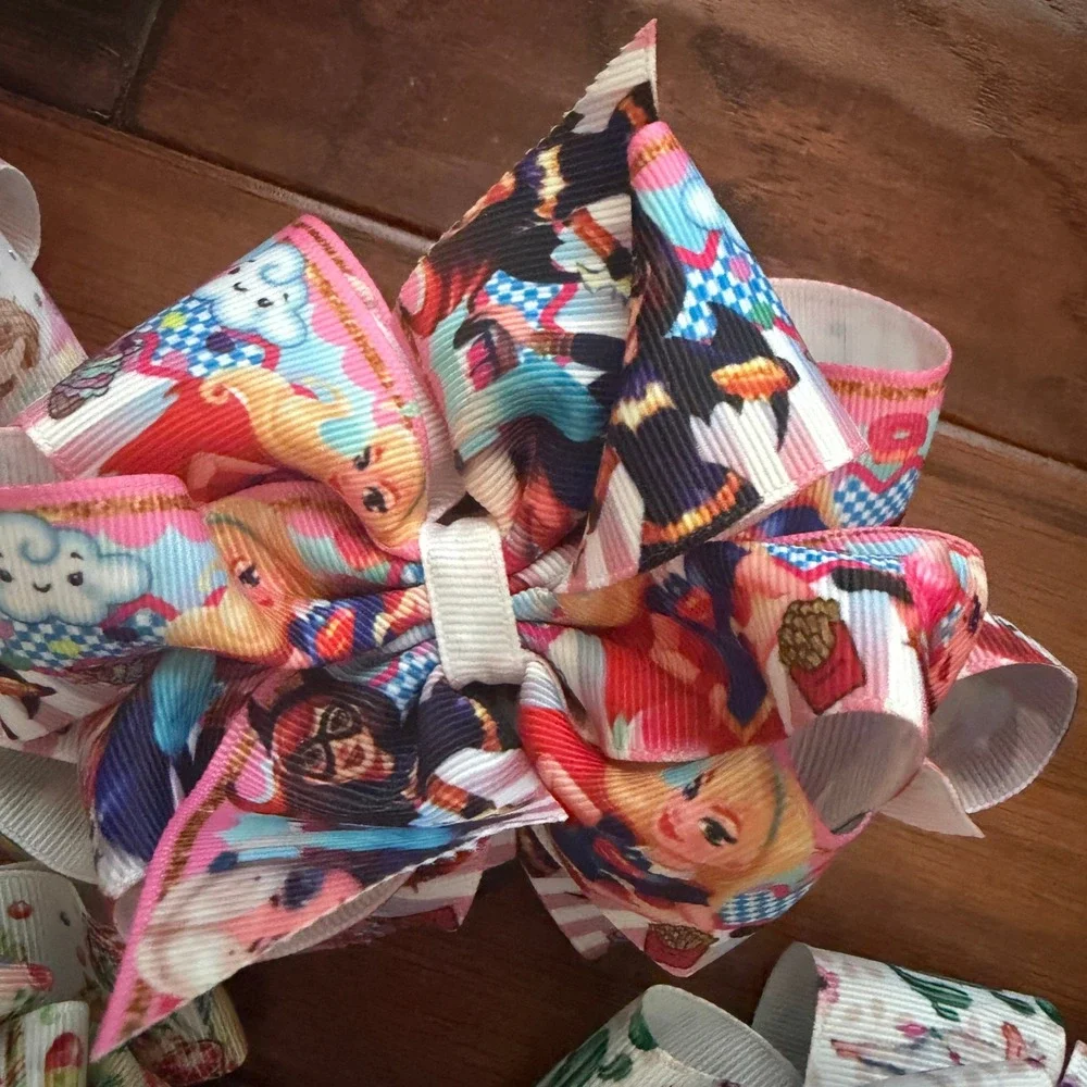 Double Stack Boutique Hair Bows 4-6